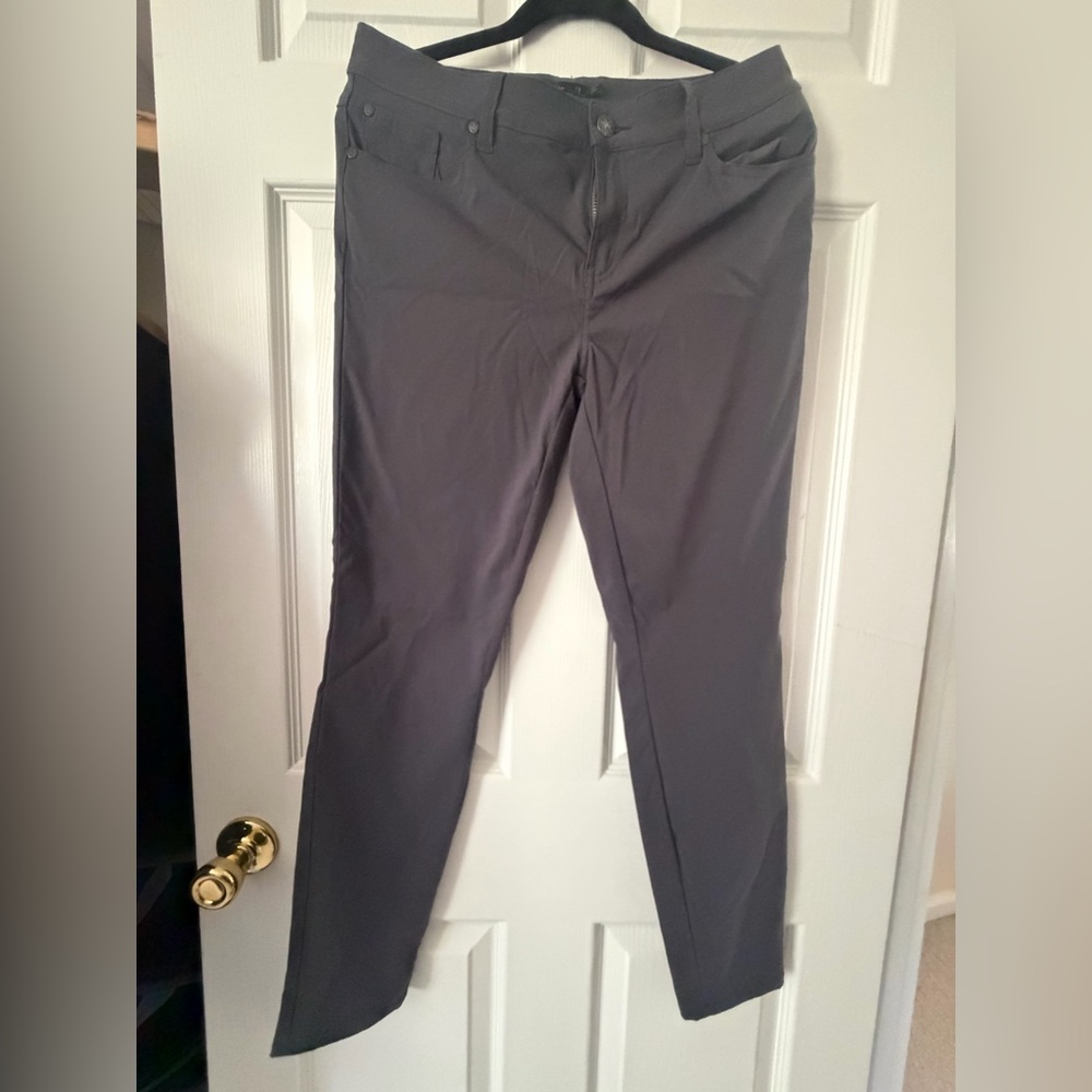 prAna Slate Gray Women's Pants with Decorative Button